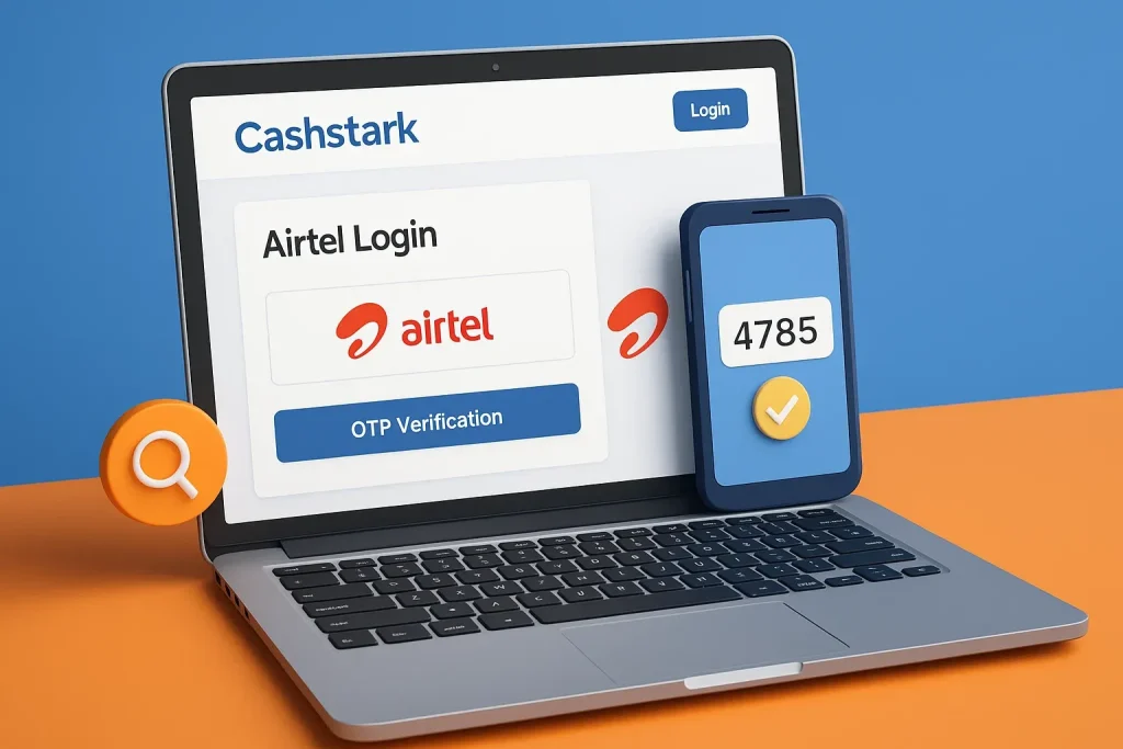 Cashstark com Airtel Login, Recharges and Bill Payments
